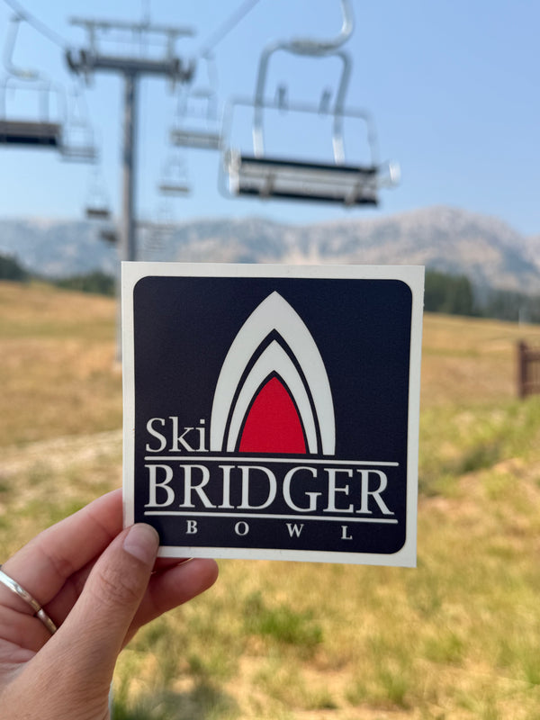 Classic Ski Tips Logo Sticker