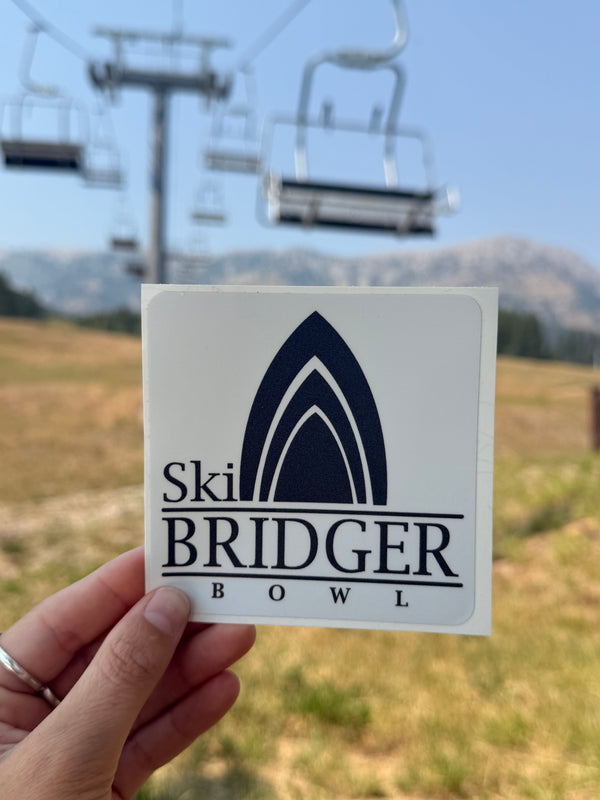 B&W Ski Tips Logo Sticker