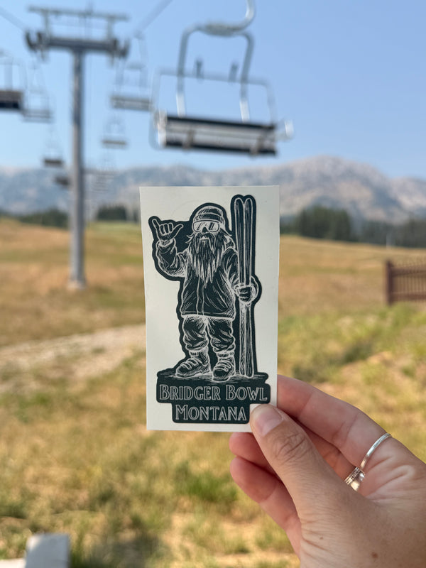 Dirtbag Skier Sticker