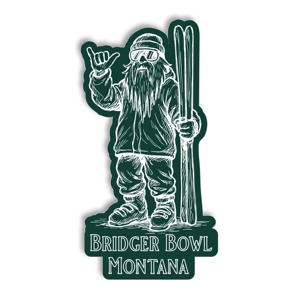 Dirtbag Skier Sticker