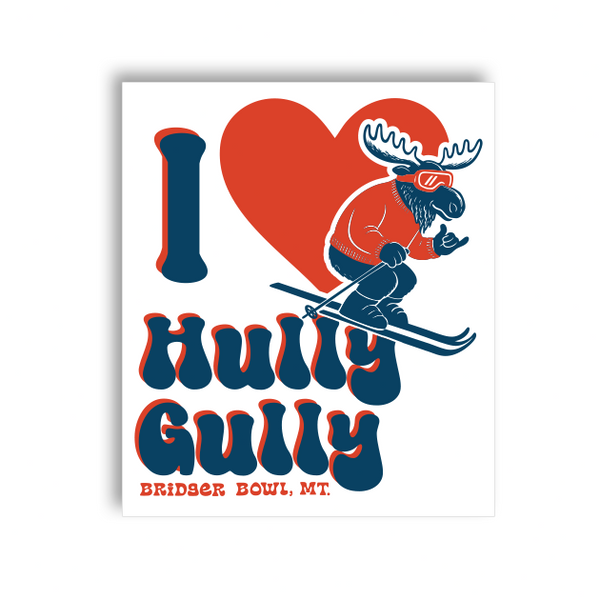 Hully Gully Moose Sticker