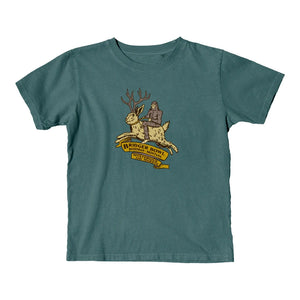 Youth Jackalope Tee Teal