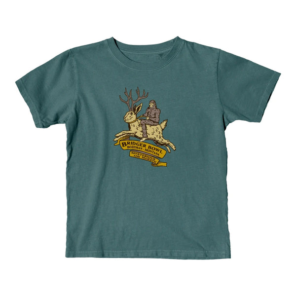 Youth Jackalope Tee Teal