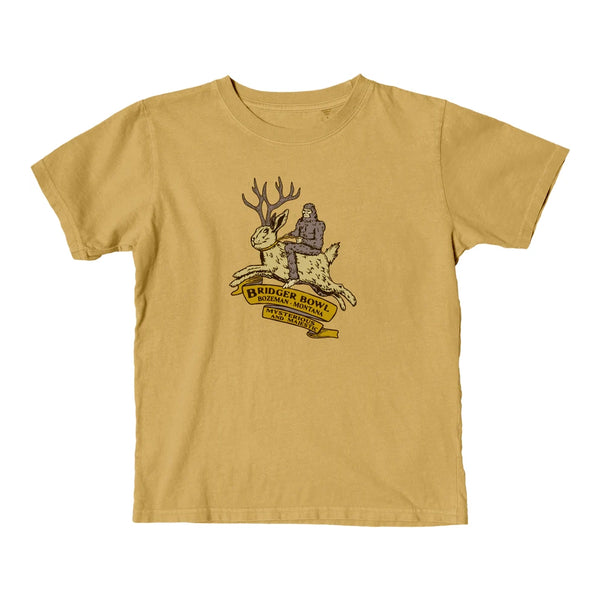 Youth Jackalope Tee Mustard