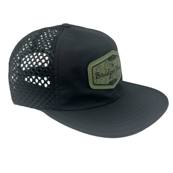 rogue hat with topo patch side view