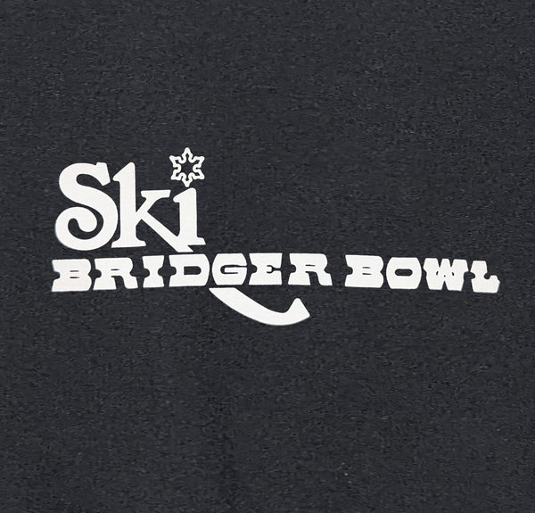 ski bridger bowl black hoodie logo