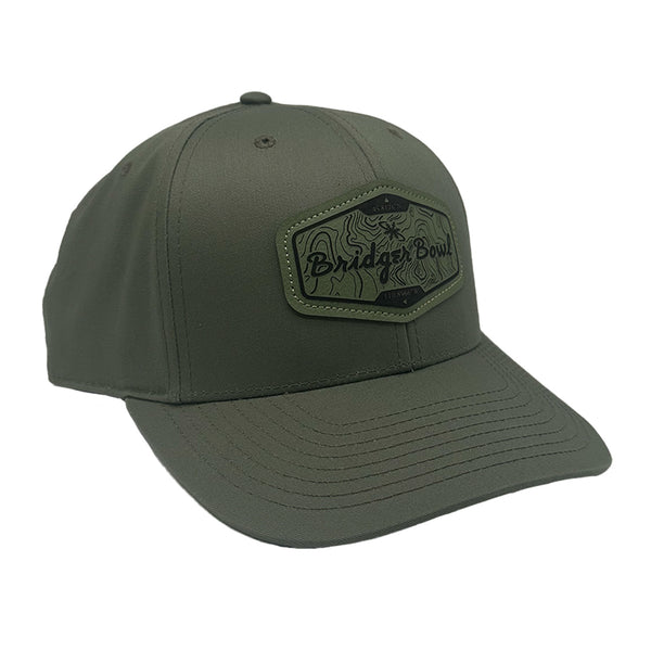 classic topo patch hat side view