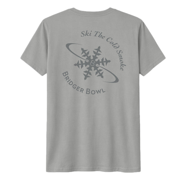 Bridger Bowl Cloud Snowflake Tee