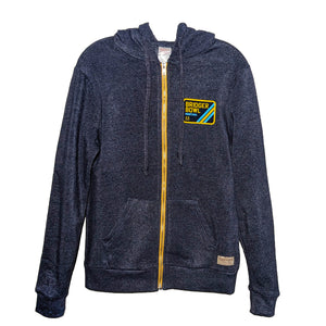 Navy full zip hodie